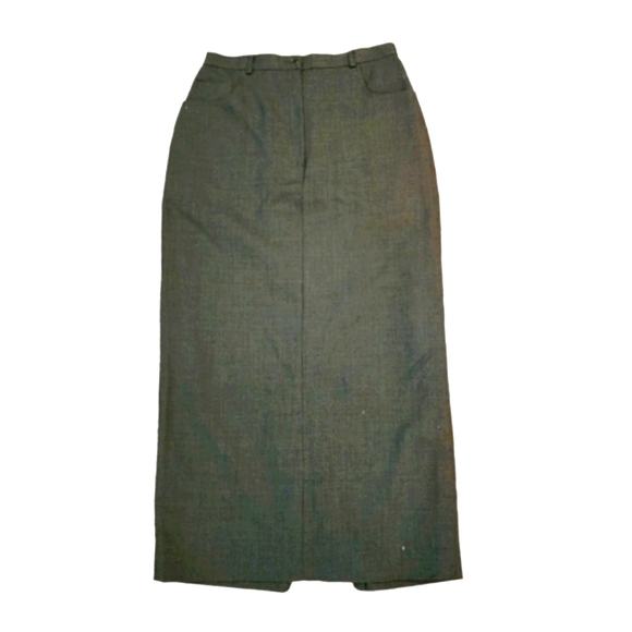NWOT Lauren Ralph Lauren Green Fully Lined Wool Pencil Skirt Size 6 - Picture 1 of 6